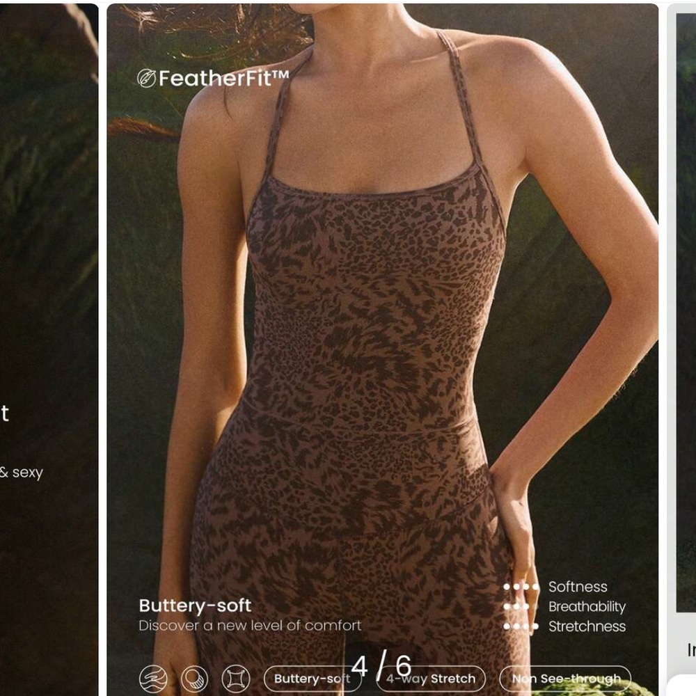 Brown Leopard Print workout Strappy Tank Top mocha brown